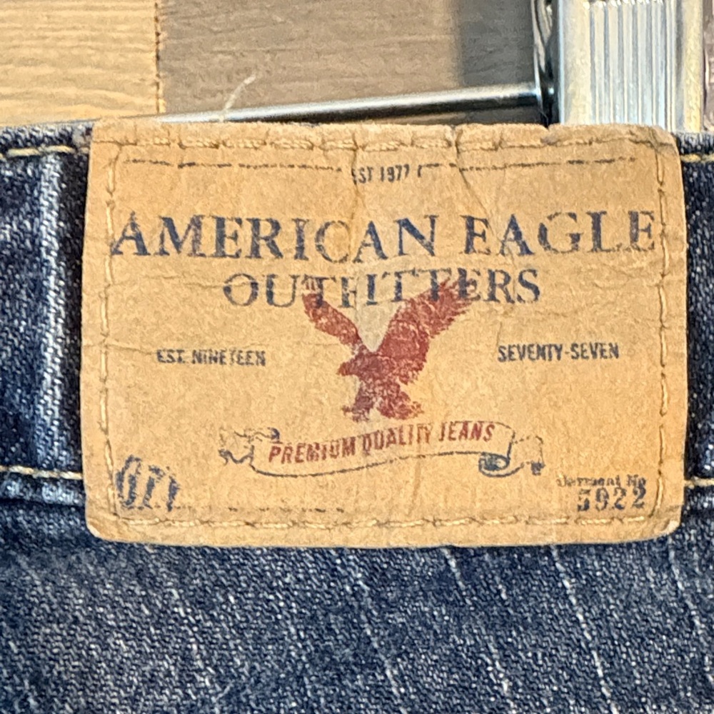 Great Condition- American Eagle Outfitters Denim Capris - Sz 10 - Picture 12 of 14